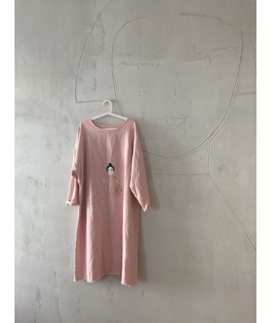 pink silence dress oversize M