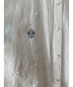 girl and planets shirt|dress|jacket